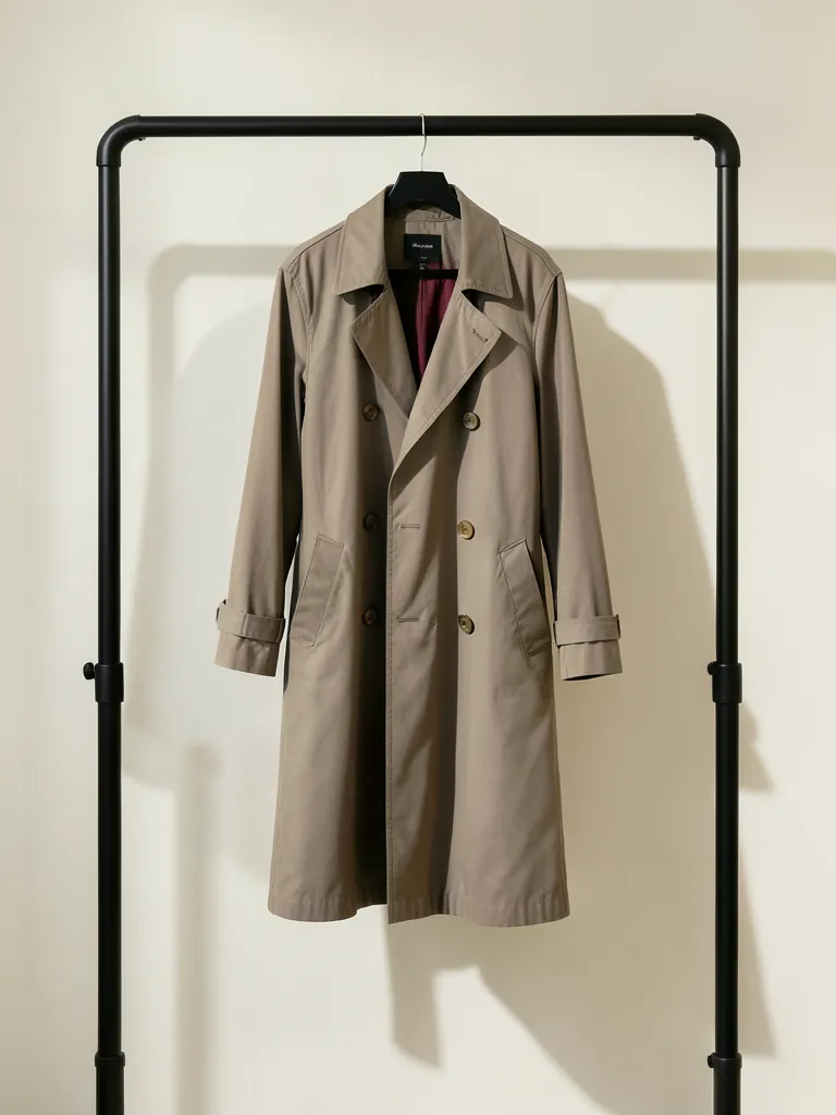 Archive Trench in slate waxed cotton