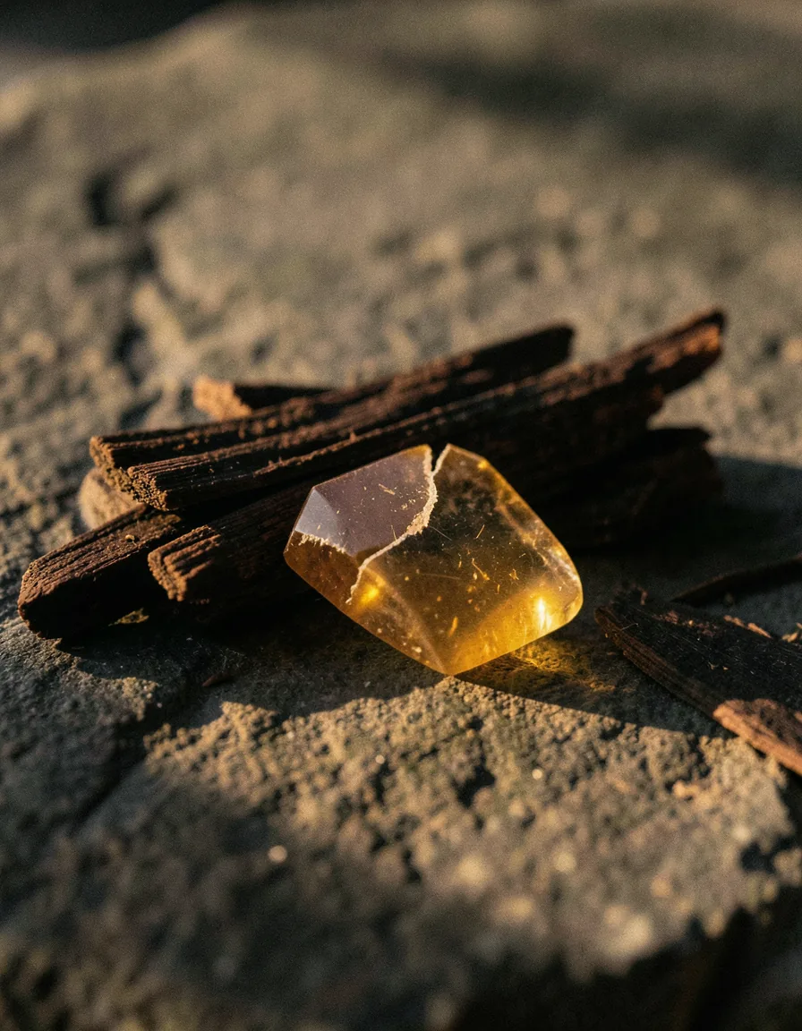Amber resin · sandalwood